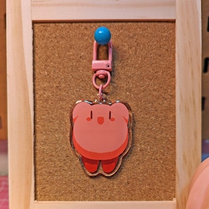 Kirby Wave Clear Acrylic Keychain