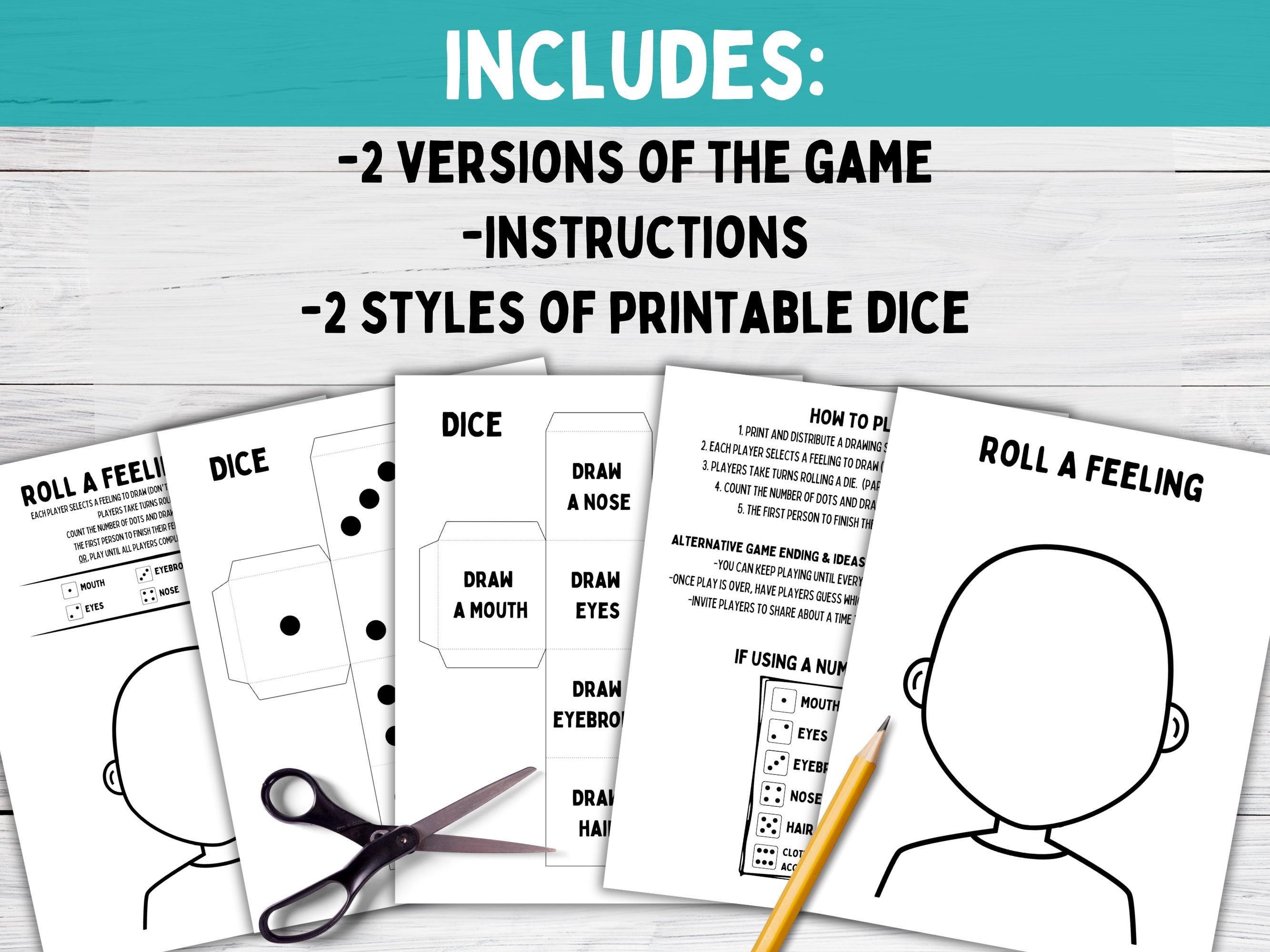 Feelings Therapy Game for Kids, Dice Emotions Activity, SEL Classroom ...