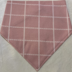Pink Plaid Bandana for Dog/Cat/Pet