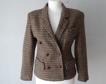 St.Michael Vintage Double-Breasted Blazer Wool 100%