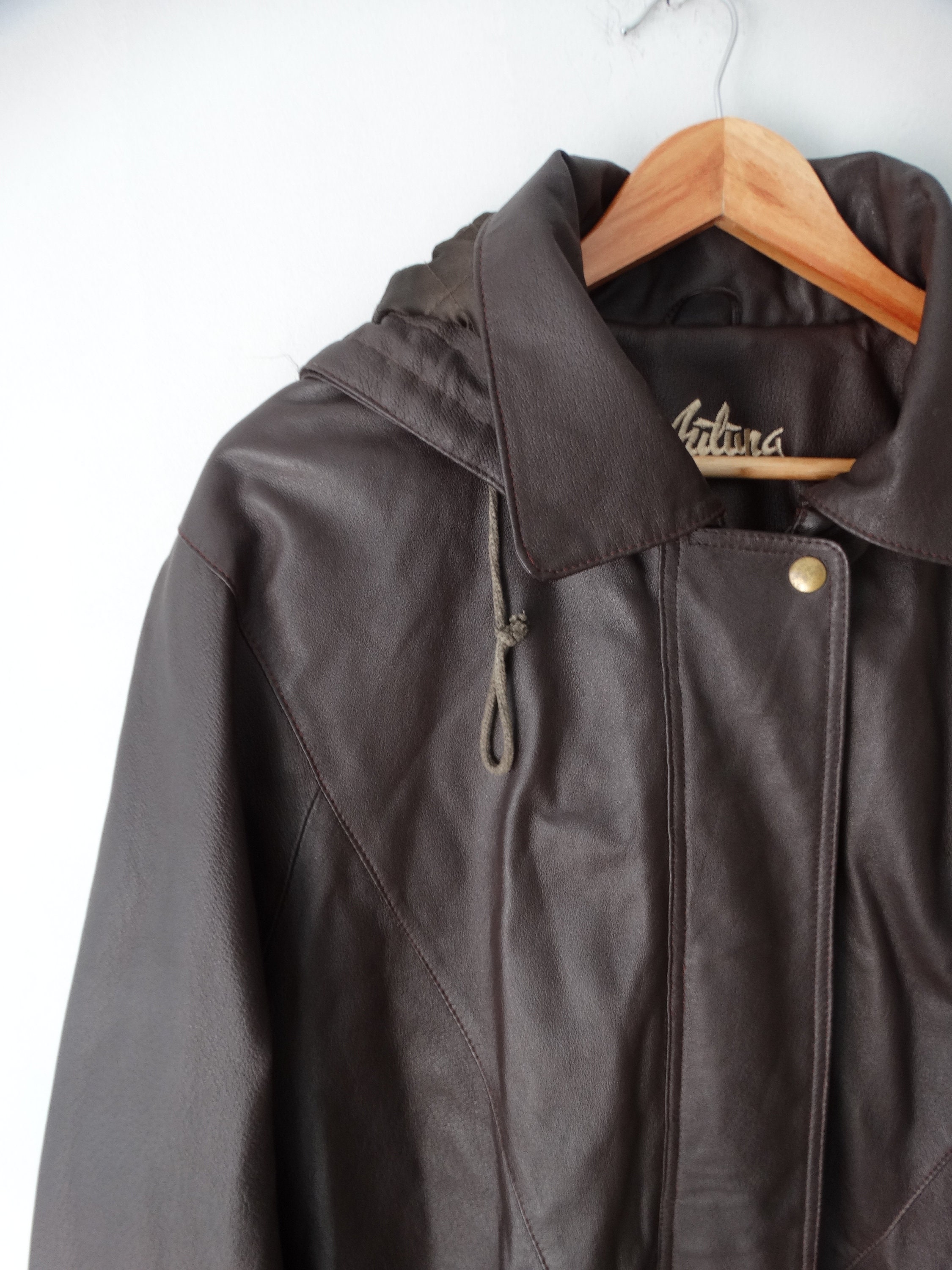 Vintage Auluna Leather Company Leather Jacket Mens