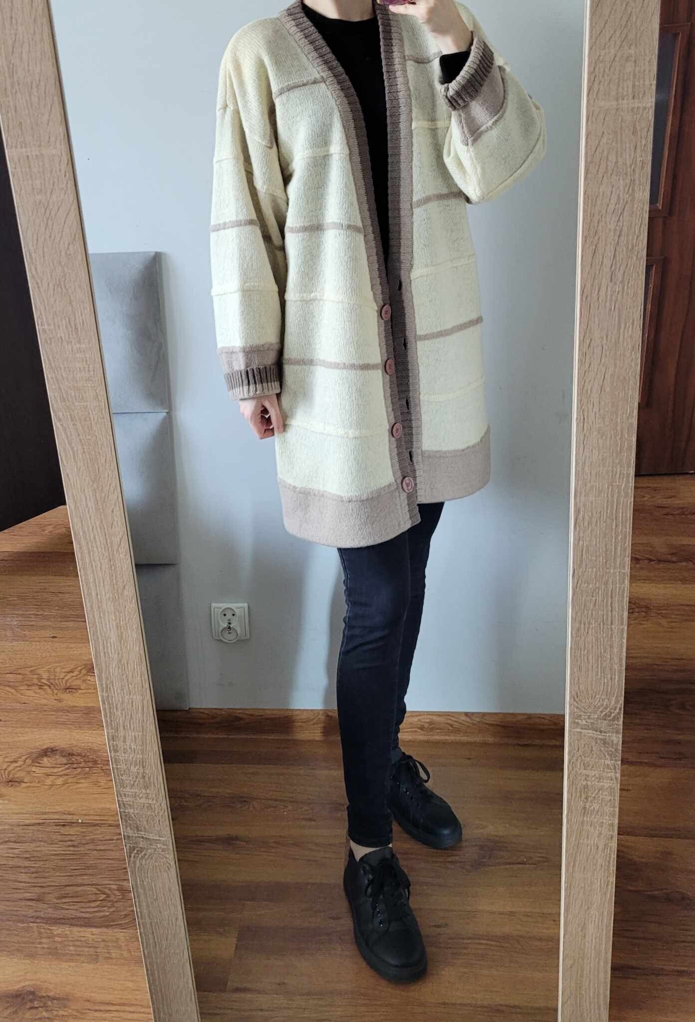 Time and tru double knit cardigan best sale