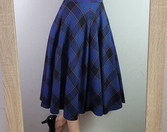 TIMELESS LOOK WOVEN MIDI CIRCLE SKIRT