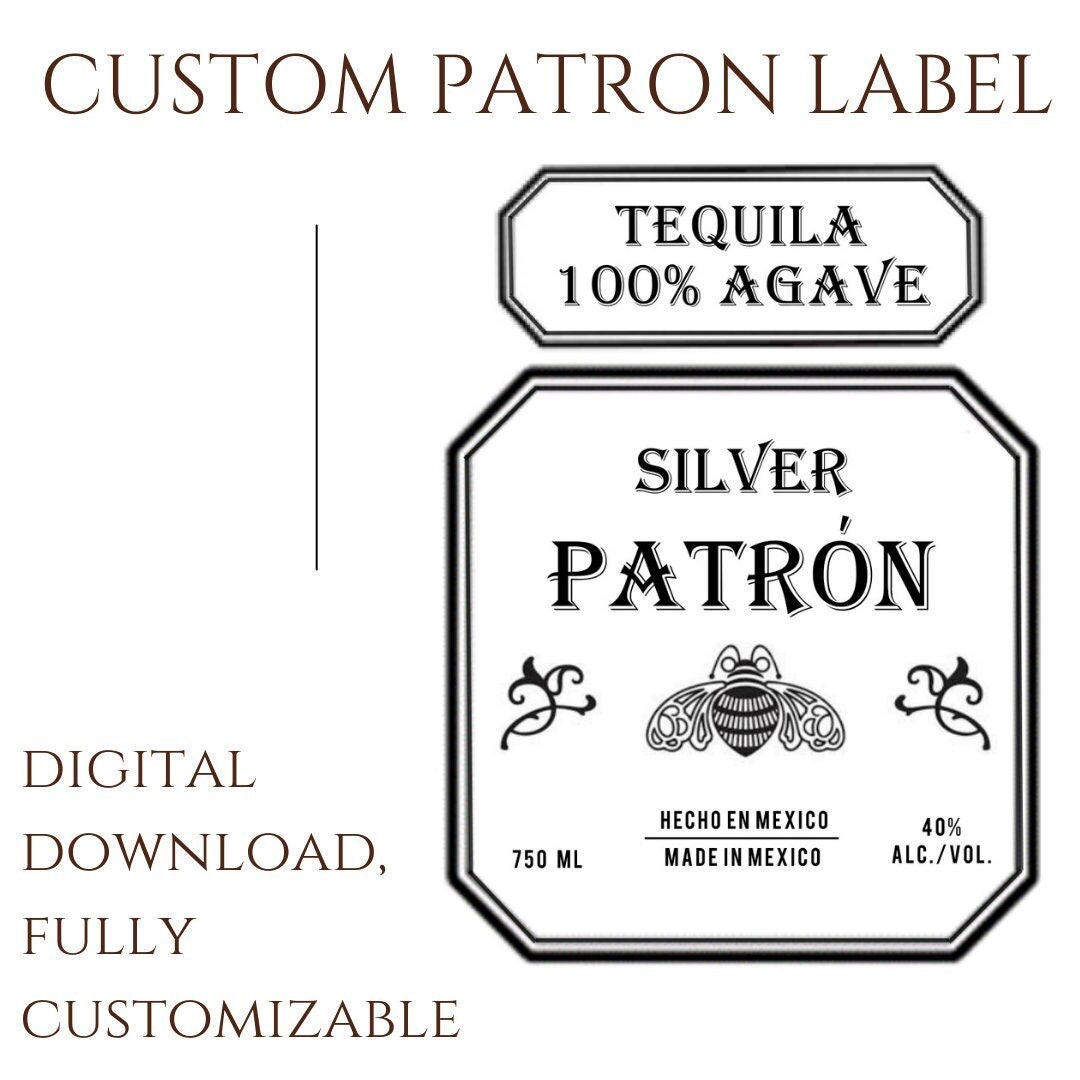 Patron Bottle Template