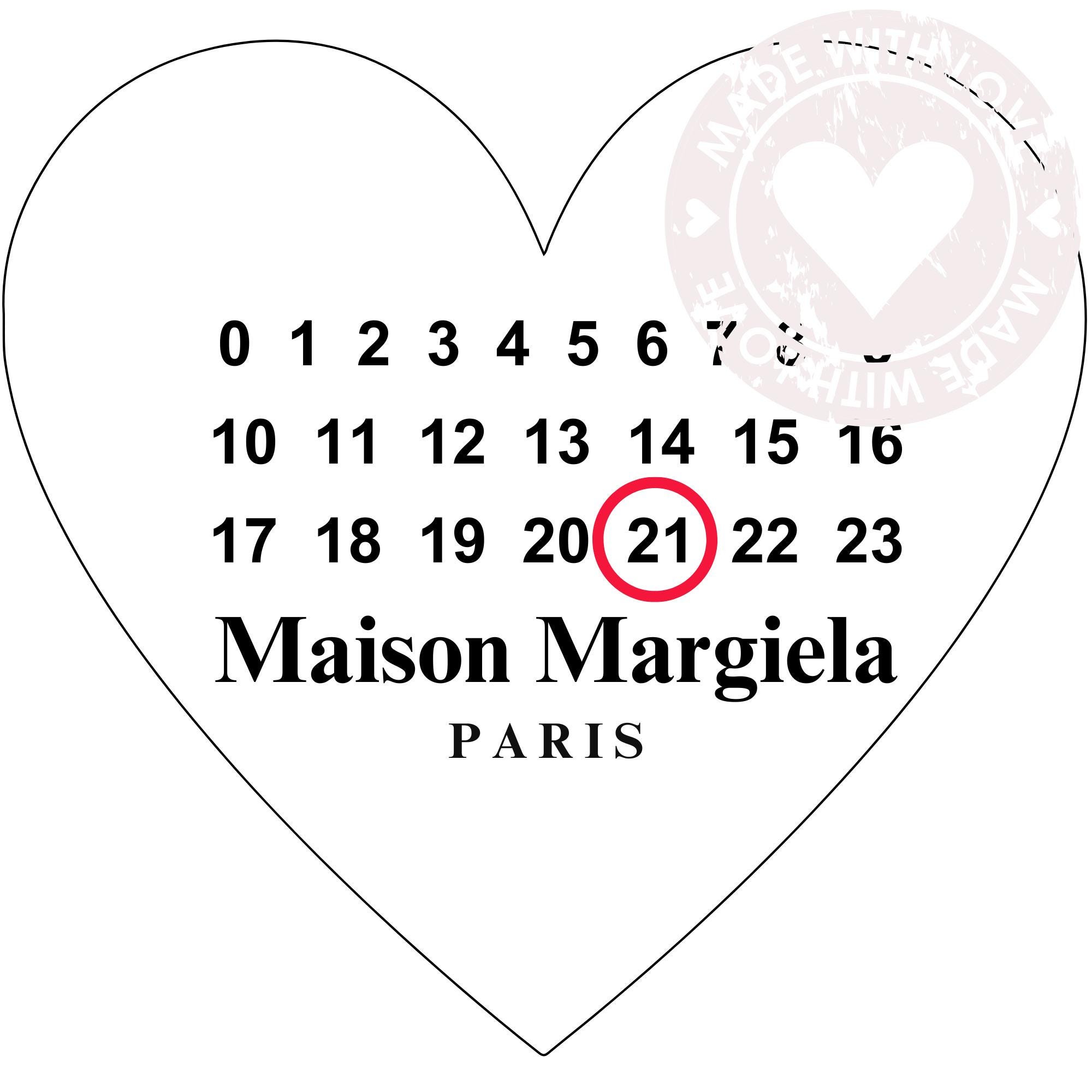 Maison Margiela Calendar Cake Topper Template | Edible Image Maison Margiela Calendar Cake Topper Template | Edible Image