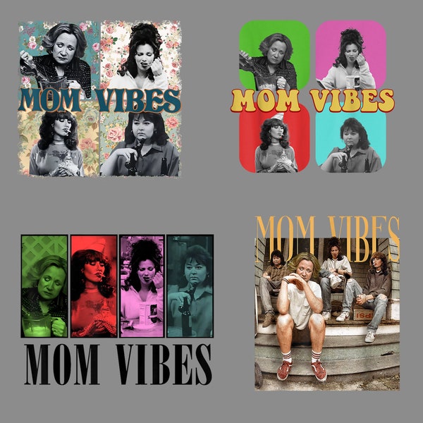 Mom Vibes Png Bundle , Mom Life Mother's Day Png Digital Download, Instant Download