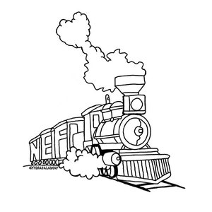 NEF Love Train Sticker