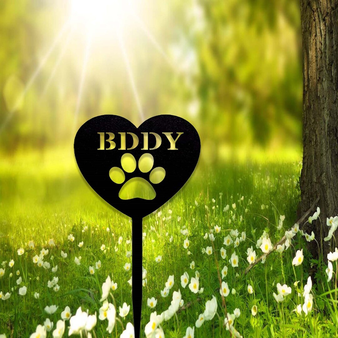 Custom Pet Memorial Stake,metal Dog Memorial Garden Stake,personalized