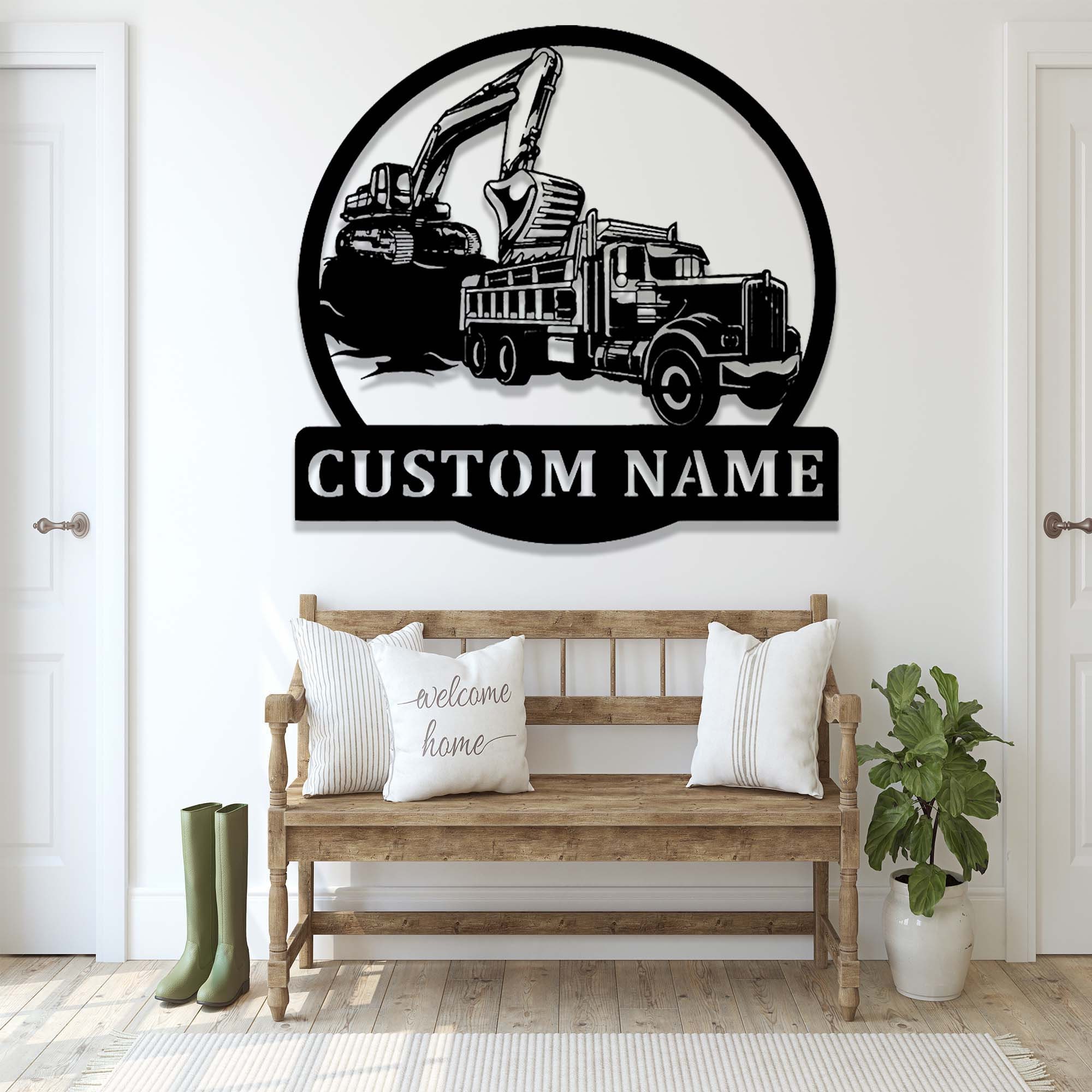 Truck Driver Gifts & Accessories Driver Papa Dad Father-Funny Big Trucking  Trucker Throw Pillow, 16x16, Multicolor