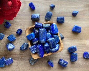 Lapis Lazuli Tumbles | High Quality | 1” | Wisdom + Leadership + Communication + Self-Expression