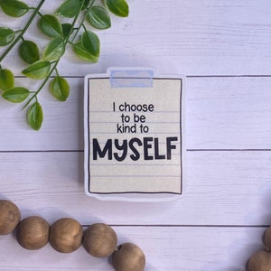 Choose Kind, Vinyl Sticker, Positive Mantra, Motivational Quotes, Laptop Stickers, Phone Stickers, Tablet Sticker, Water Bottle Sticker