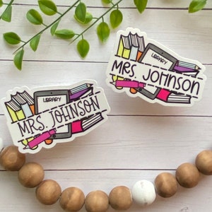 Personalized Librarian Sticker, Teacher Gift, School Subject Decal - Etsy