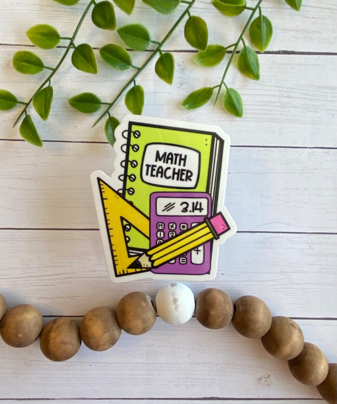 Math Sticker, School Subject Sticker, Math Classroom, Teacher Gift ...