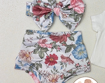 Onesie® personalizado, Onesie personalizado, regalo de baby shower, onesies de bebé personalizados para niña, traje occidental para bebés, bummies, bummies y conjuntos de lazos