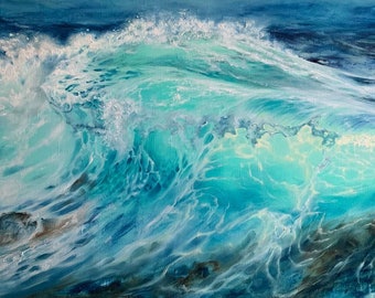Ocean Wave Painting Original Painting Oil Painting On Canvas By Varnavskaya