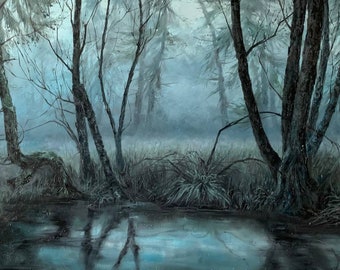 Forest Painting Fag Painting Trees Art Large Landscape Painting Original Oil Painting On Canvas By Varnavskaya