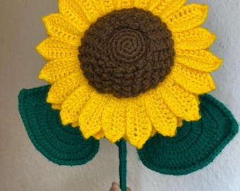 Sunflower bouquet (crocheted sunflower)