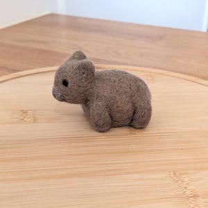 Wombat figure - needle felted wool