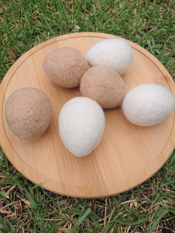 Felted Wool Eggs - Set of 6 - Easter Decor / Photo Prop