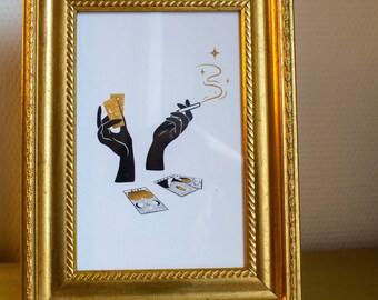 Postal ilustrada - Tarots