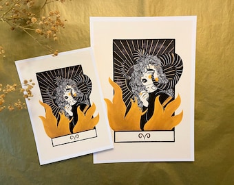 Ilustración del signo astrológico I Aries