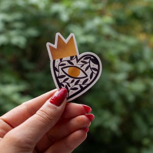 Sticker - Coeur couronné