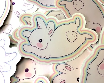 Rainbow Bunny - Holo Sticker