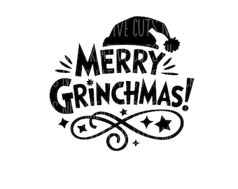 Merry Grinchmas svg Christmas  svg Winter svg  t-shirt svg cute svg Snow svg cut file digital svg Snowflake svg cricut Christmas tree svg