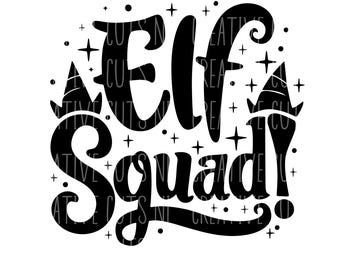 Elf Squad svg cricut cut file svg christmas svg file