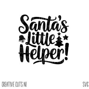 Santas kleiner Helfer svg Weihnachtssvg Winter svg T-Shirt svg niedliches svg Schnee svg schneiden Datei digitales svg cricut Weihnachtsbaum svg
