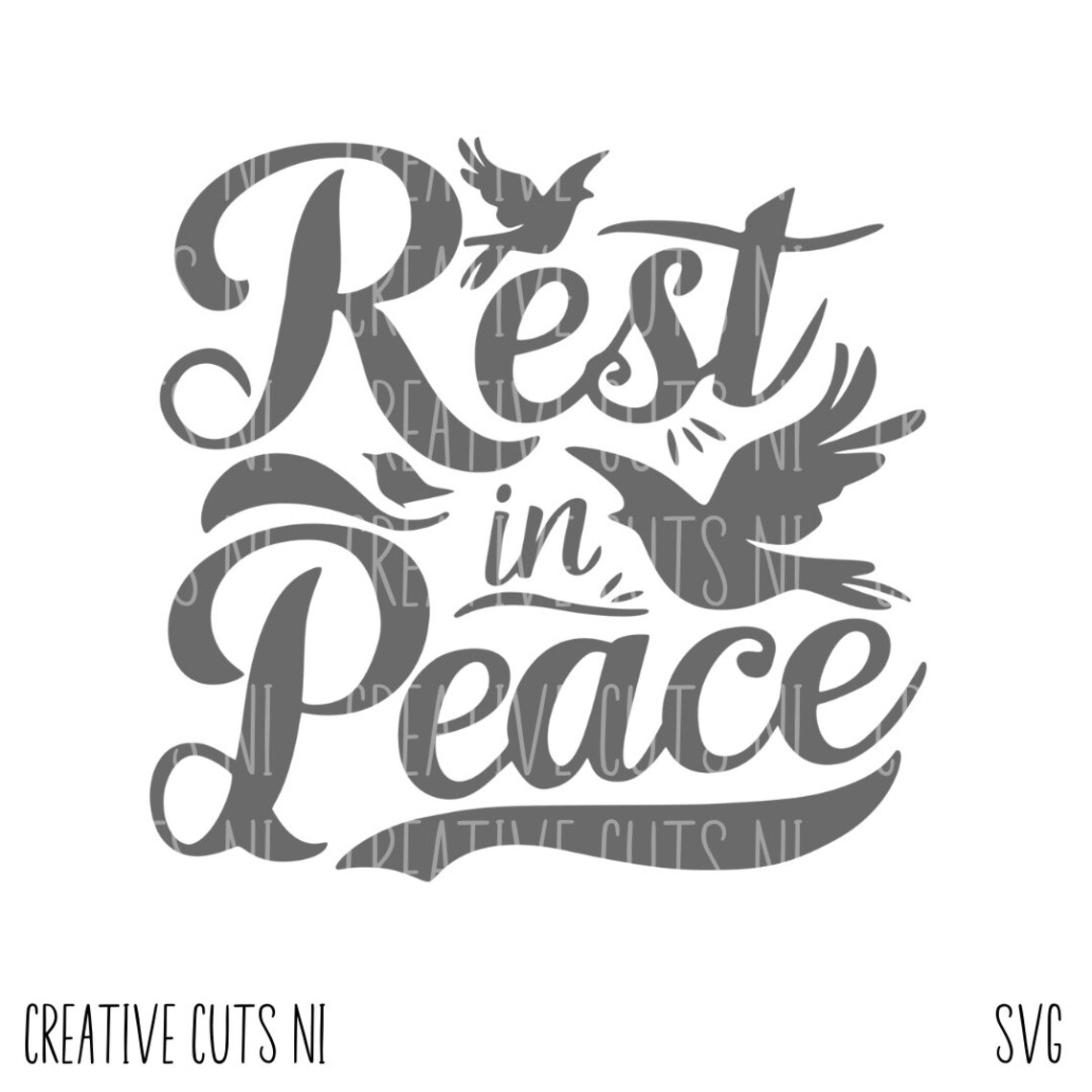 The Word Rip Rest in Peace Svg RIP Svg - Etsy