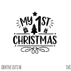 Mi primera Navidad svg Navidad svg Invierno svg camiseta svg lindo svg Primera Navidad svg archivo de corte svg digital cricut Árbol de Navidad svg