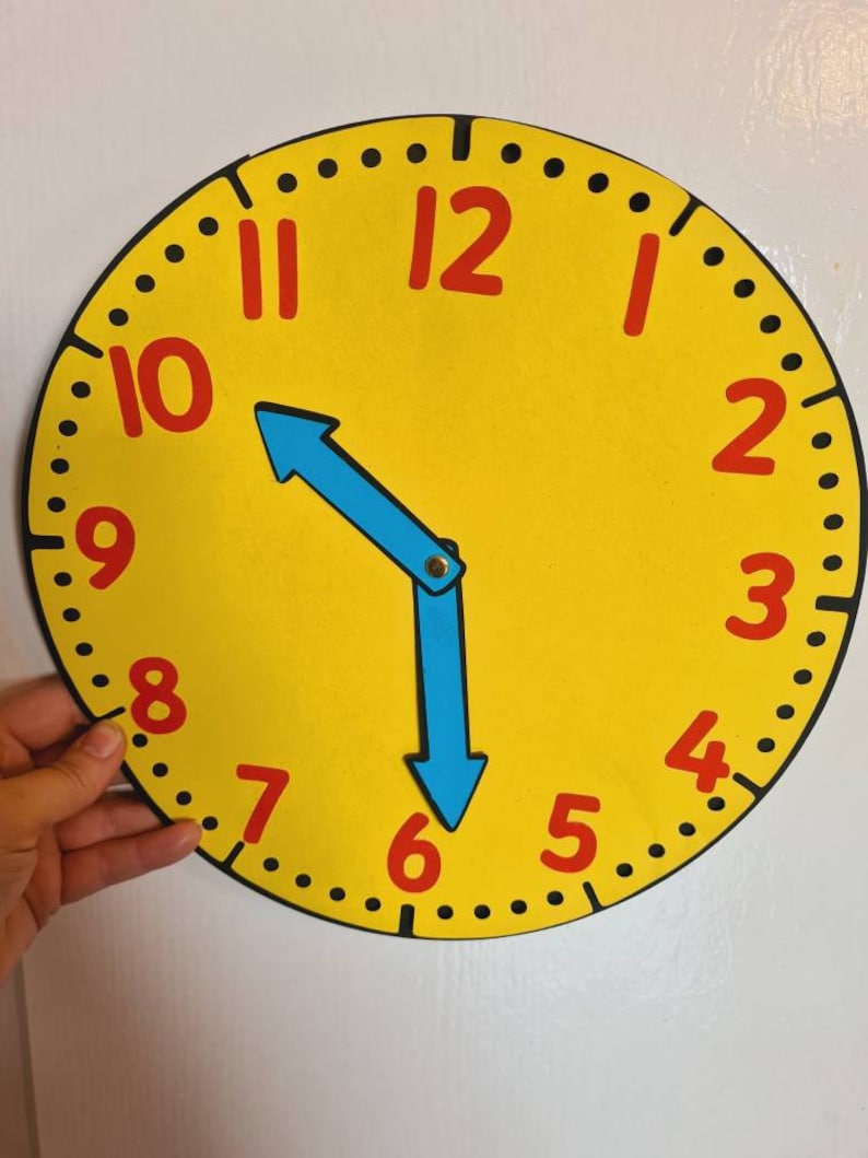 Svg clock for educational purposes, cut file compatible with cricut and silhouette machines image 2