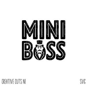 Mini jefe SVG, mini yo SVG, archivo de trabajo extra SVG, hijo SVG, niño SVG, pequeña empresa SVG, archivo de corte Cricut, silueta