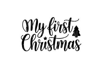 Mein 1.Weihnachten svg Weihnachts svg Winter svg t-shirt svg niedliches svg Erstes Weihnachten svg schneidet Datei digitale svg cricut Weihnachtsbaum svg