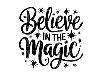 Svg Noël Believe in the Magic svg cricut coupe fichier svg Noël svg fichier cricut fichier svg numérique