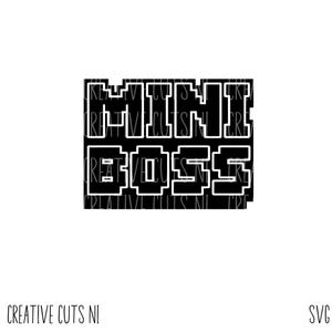 Mini jefe SVG, mini yo SVG, archivo de trabajo extra SVG, hijo SVG, niño SVG, pequeña empresa SVG, archivo de corte Cricut, silueta