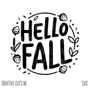 Hello Fall svg Fall svg Autumn svg