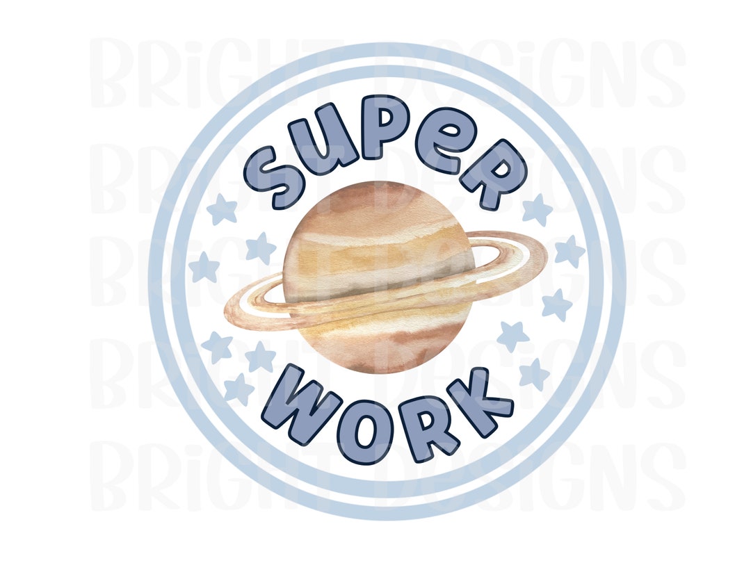 Super Work Stickers, Print and Cut, Cut File Compatible With Cricut and ...
