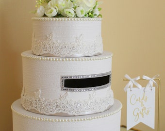 Traditional 3 Tier Gift Card Wedding Cake Box