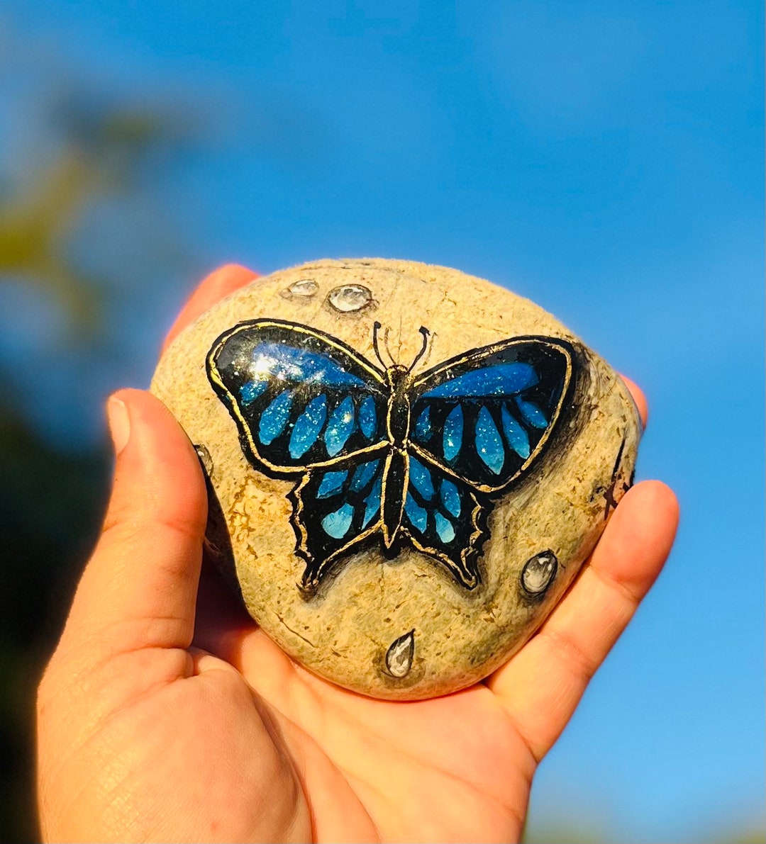 Heavenly Blue Butterfly Etsy