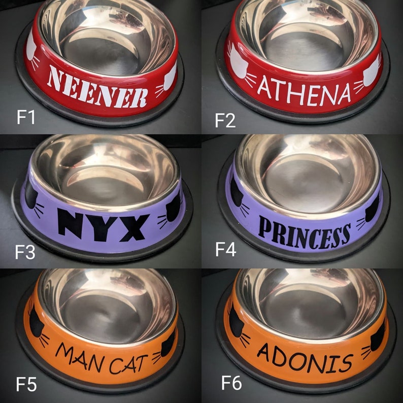 Custom Cat Bowls Etsy