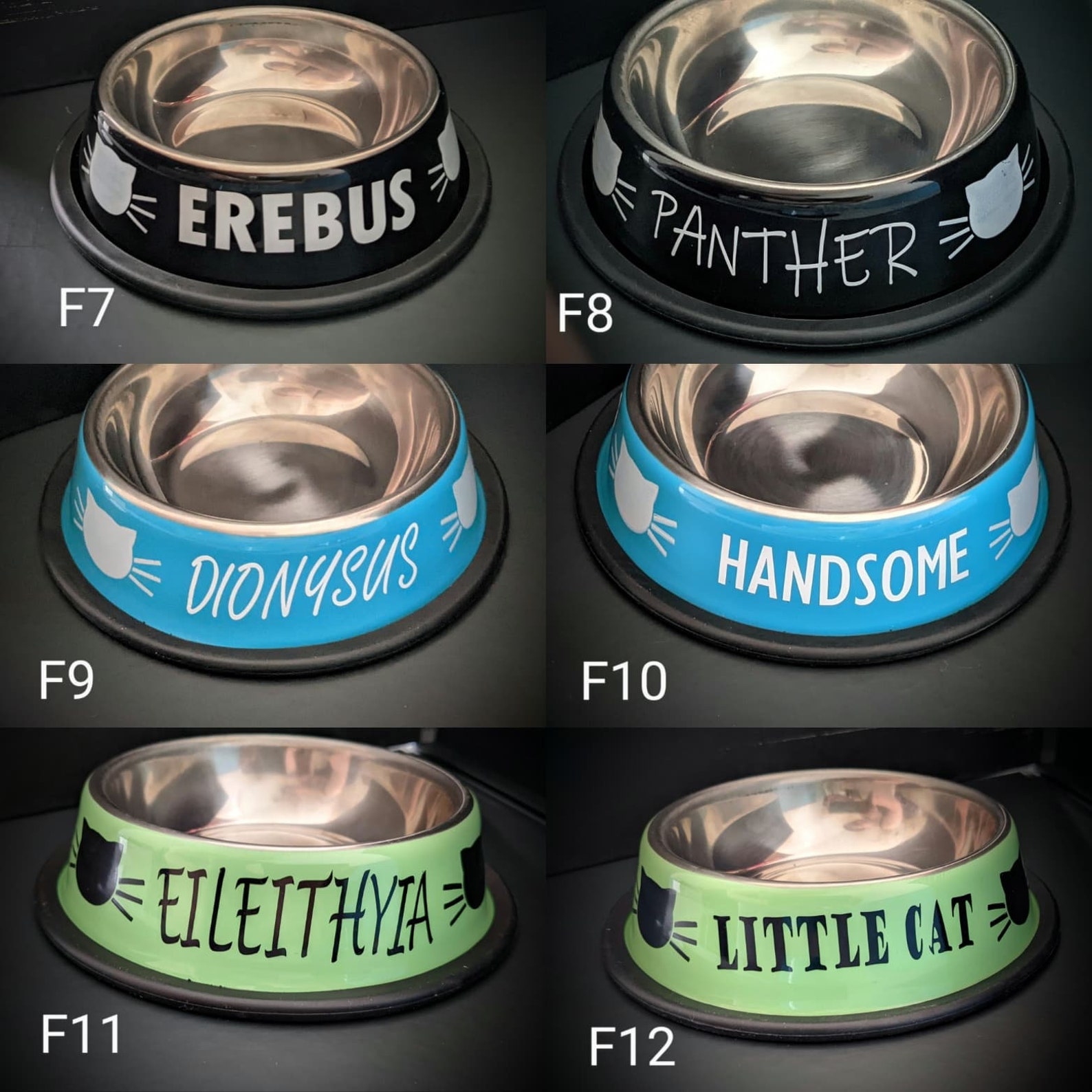Custom Cat Bowls Etsy