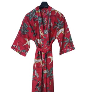 Indian Dress,Cotton Print Robes,Kimono,Jungle Cotton Kimono Robe, Shower Robe,Maternity Robe, kimono dressing gown,Kimono Cardigan,Summer