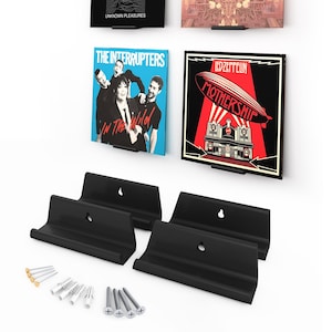 LP Wall Mount (4 pieces) Record Holder, Vinyl Holder, Shelf, Frame, Display Record Holder 7"/10"/12" + Gatefold