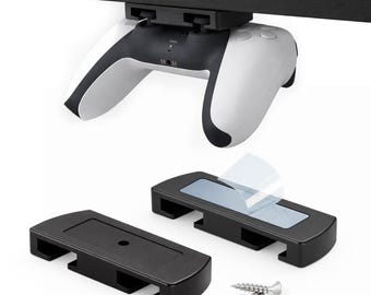 2x Controller Halterung Untertisch für PS5 & PS4 Controller - (2 Stück) - Schrauben oder Kleben -  Halter unter Tisch Controllerhalter