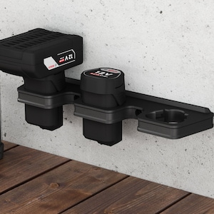 Battery wall mount suitable for Bosch 12V Professional batteries (Blue series) / Battery holder wall mount (3 batteries) / battery holder