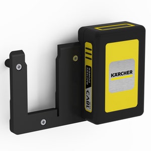Battery wall mount suitable for 2 Kärcher batteries 18V / 36V / battery holder wall holder (2 batteries) incl. screws & dowels / battery holder