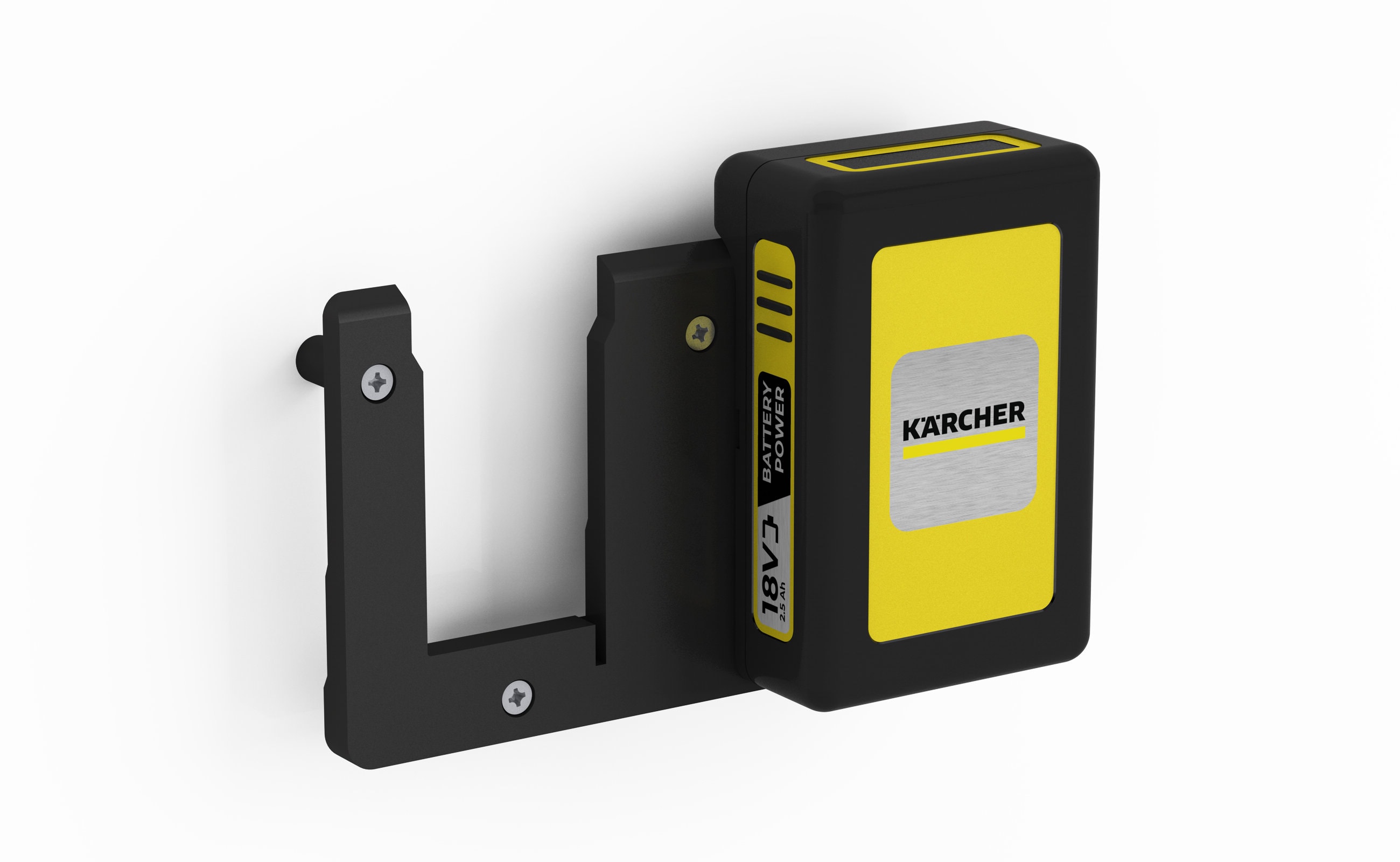 Support mural pour batterie adapté à 2 batteries Kärcher 18V / 36V / support mural pour batterie (2 batteries) avec vis et chevilles / support pour ba