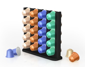 Kapselhalter für 40 Nespresso Kapseln -  Aufsteller/ Kapselständer  / Kapsel-Wall